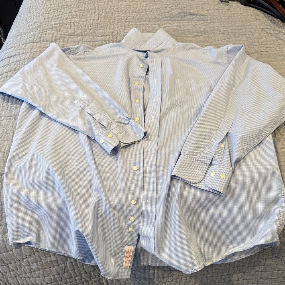 Brooks Brothers Blue Gingham Shirt